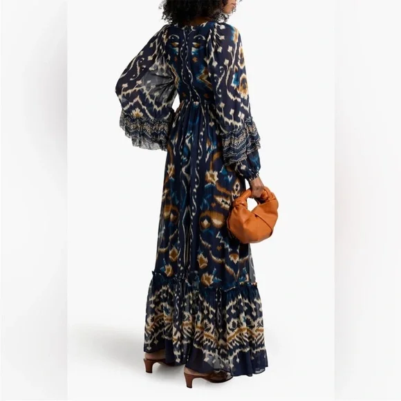 FARM Rio Pineapple Ikat Maxi Dress - Size Extra Small XS NWT - Picture 2 of 2